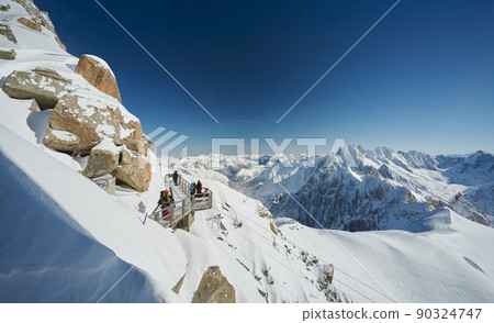 Landscape of Aiguille du Midi, Chamonix Mont Blanc valley, France Landscape of Aiguille du Midi, Chamonix Mont Blanc valley, France 90324747