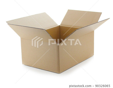 Cardboard with an open lid 90326065
