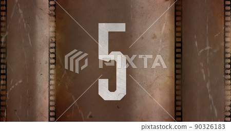 Vintage film countdown image 4k Vintage film countdown image 4k 90326183