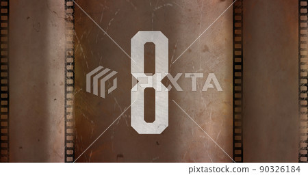 Vintage film countdown image 4k Vintage film countdown image 4k 90326184