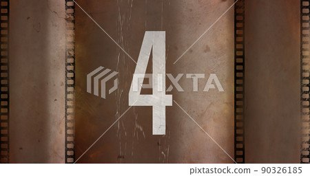 Vintage film countdown image 4k Vintage film countdown image 4k 90326185