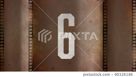 Vintage film countdown image 4k Vintage film countdown image 4k 90326186