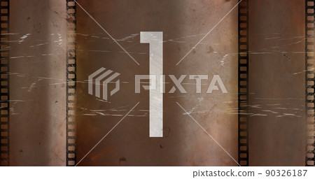 Vintage film countdown image 4k Vintage film countdown image 4k 90326187