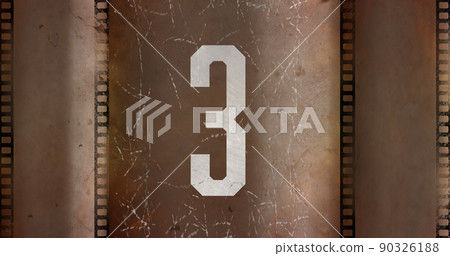 Vintage film countdown image 4k Vintage film countdown image 4k 90326188