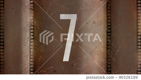 Vintage film countdown image 4k 90326189
