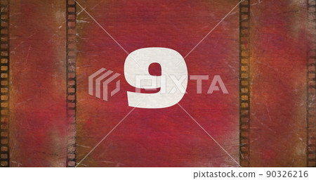 Red film countdown image 4k 90326216