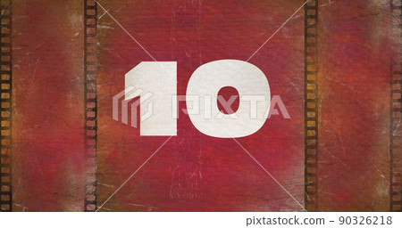 Red film countdown image 4k 90326218