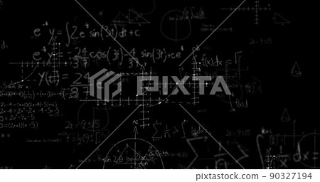 Math Formulas On Blackboard - Stock Illustration [90327194] - PIXTA