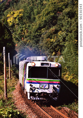 1998 年 Kilo 59 系列 Fureai Pal 在山口線上運行 90330343