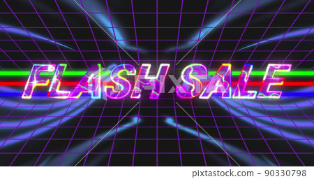 flash sale label neon line 28121384 PNG