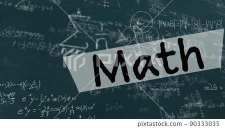 Image of math text over mathematical equations... - Stock Illustration ...