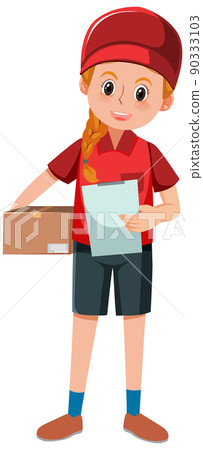 Delivery man with package Delivery man with package 90333103