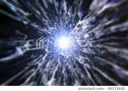 外太空經線圖像的背景材料（蟲洞圖像） 90333680