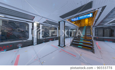 Scenery inside the spacecraft Scenery inside the spacecraft 90333778