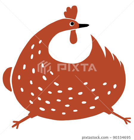 A jumping chicken A jumping chicken 90334695