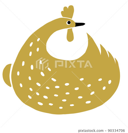 A jumping chicken A jumping chicken 90334706
