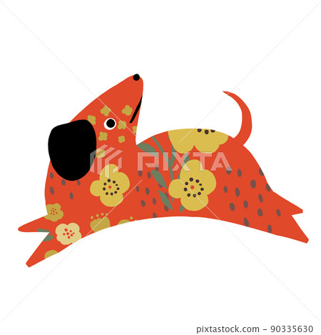 Jumping dog 90335630
