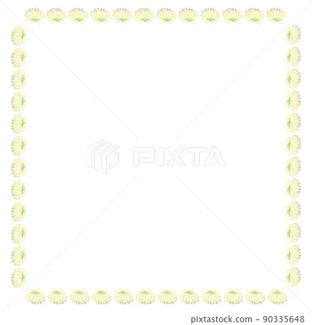 Frame Square Frame Forehead White Clover White Clover Flower Plant Simple Cute Vector Illustration Frame Square Frame Forehead White Clover White Clover Flower Plant Simple Cute Vector Illustration 90335648