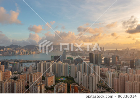 the cityscape of the Kwoloon, hong kong 29 May 2022 the cityscape of the Kwoloon, hong kong 29 May 2022 90336014