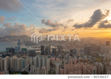 the cityscape of the Kwoloon, hong kong 29 May 2022 the cityscape of the Kwoloon, hong kong 29 May 2022 90336017