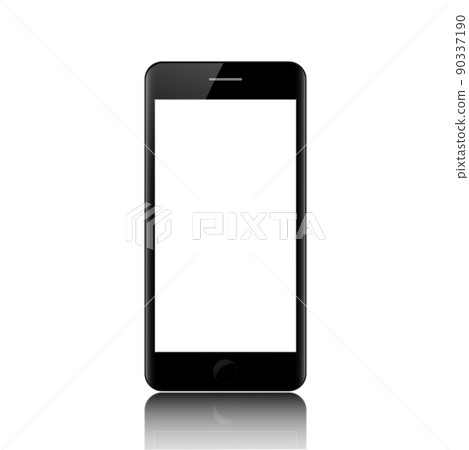 New realistic mobile smart phone modern style isolated on white background. 90337190