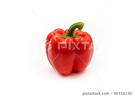 red pepper over white background 90338136