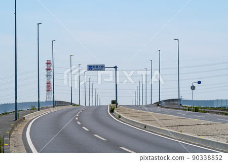 National highway bridge traffic National highway No. 254 Asaka Ohashi No traveling vehicle 2022.05 a-1 National highway bridge traffic National highway No. 254 Asaka Ohashi No traveling vehicle 2022.05 a-1 90338852