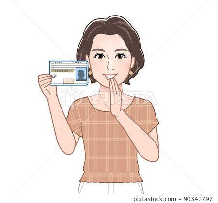 穿著夏裝的年輕女子 90342797