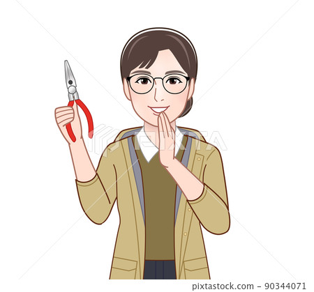 穿著山地連帽衫的活躍女性 穿著山地連帽衫的活躍女性 90344071