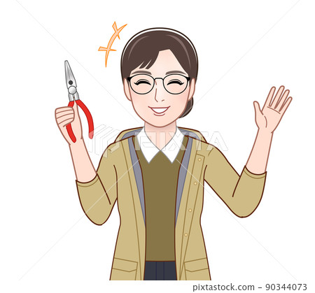 穿著山地連帽衫的活躍女性 穿著山地連帽衫的活躍女性 90344073