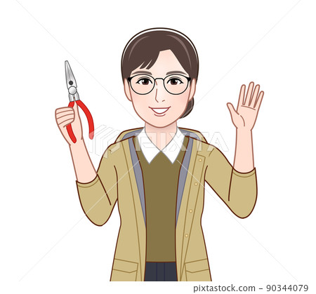 穿著山地連帽衫的活躍女性 穿著山地連帽衫的活躍女性 90344079