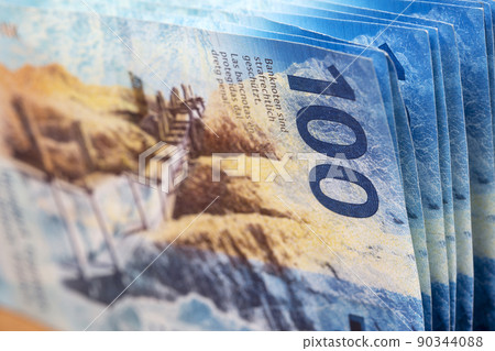 Swiss money - Francs - a business background Swiss money - Francs - a business background 90344088