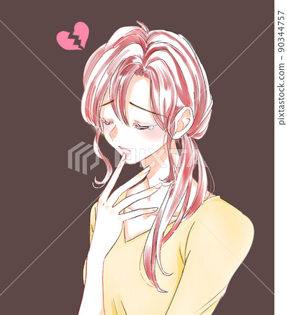 A woman who is broken and cries A woman who is broken and cries 90344757