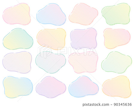 Loosely shaped pop and colorful frameset 90345636