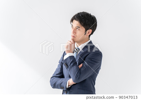 Business men worried thinking 90347013