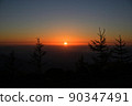 Sunrise seen from the 5th station of Mt. Fuji 90347491