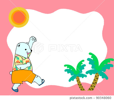 膽量構成夏威夷襯衫北極熊框架 90348060