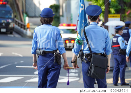 警視廳防暴警察女警官營長和信使警棍 90348424