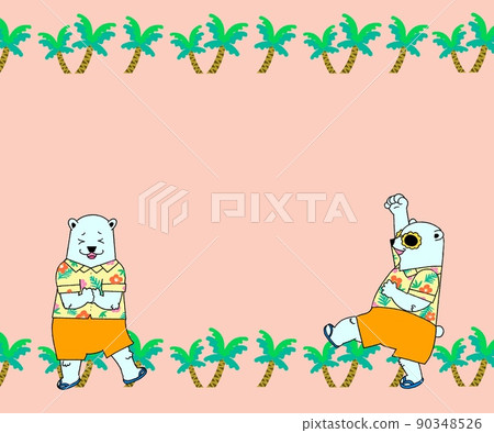 膽量構成夏威夷襯衫北極熊框架 90348526