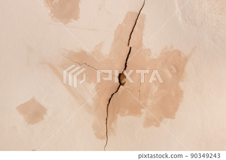 Cracked old surface disturbed wall crack texture background wear effect 90349243