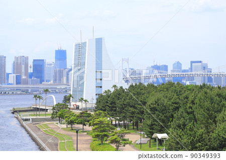 東京都潮風公園潮風橋和換氣塔 東京都潮風公園潮風橋和換氣塔 90349393