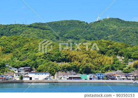 Kamimoriyama Observatory in fine weather Yamaguchi Kamimoriyama Observatory in fine weather Yamaguchi 90350153