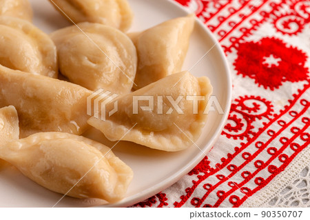 Dumplings, filled with mashed potatoes. 90350707