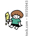 The ice cream is melting 90350943