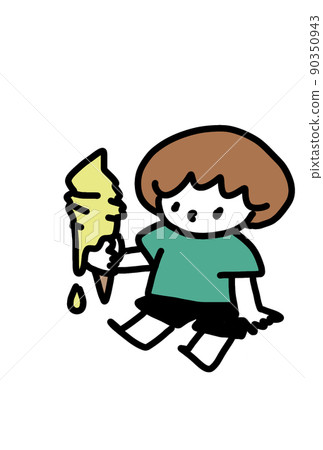 冰淇淋正在融化 90350943