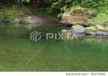 Upper Nishiki River in early summer Yamaguchi 90350990