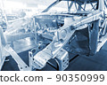 Close up of a car chassis frame 90350999