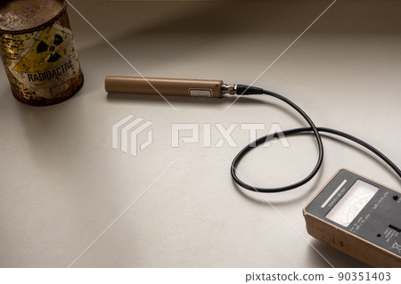 Radiation measurement with radiation survey meter Radiation measurement with radiation survey meter 90351403