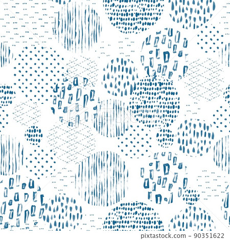 Blue watercolor abstract pattern. Seamless hand draw ornate. Blue watercolor abstract pattern. Seamless hand draw ornate. 90351622