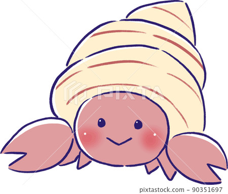 粉紅色的寄居蟹 90351697